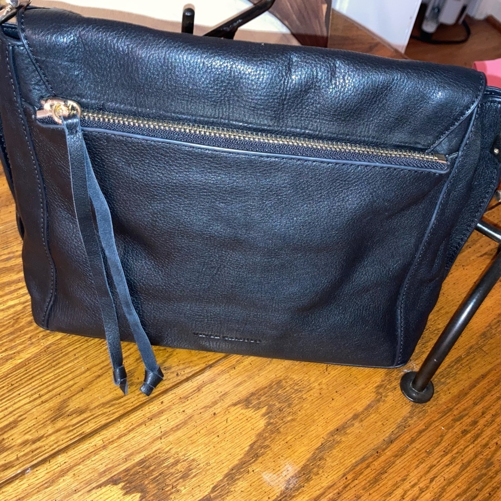 Leather + Snakeskin Shoulder Bag -Black NWOT - Picture 4 of 11